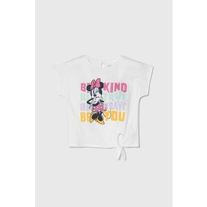 zippy tricou de bumbac pentru copii x Disney culoarea alb imagine
