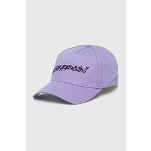 The Kooples șapcă de baseball din bumbac culoarea violet, cu imprimeu, AMHA28006K imagine