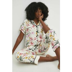 Answear Lab pijama femei, culoarea bej imagine