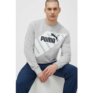 Puma bluza POWER barbati, culoarea gri, cu imprimeu, 678961 imagine