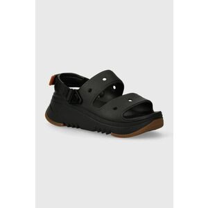 Crocs papuci Classic Hiker Xscape femei, culoarea negru, cu platforma, 208181.001 imagine