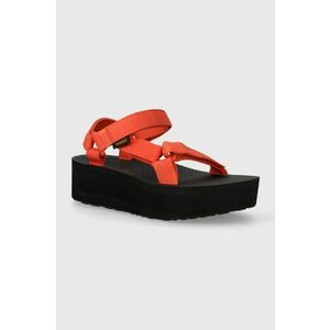 Teva sandale Flatform Universal femei, culoarea portocaliu, cu platforma, 1008844 imagine