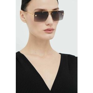 Versace ochelari de soare femei, culoarea auriu imagine