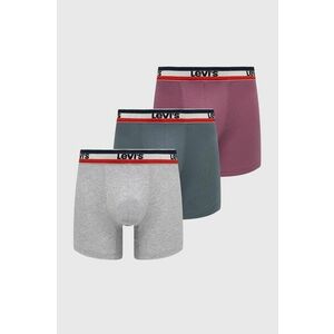 Levi's boxeri 3-pack barbati, culoarea roz imagine