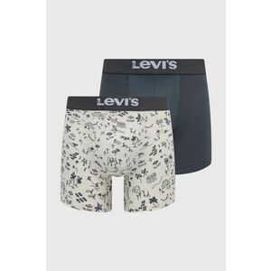 Levi's boxeri 2-pack barbati, culoarea gri imagine
