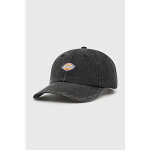 Dickies șapcă de baseball din bumbac culoarea negru, cu imprimeu imagine