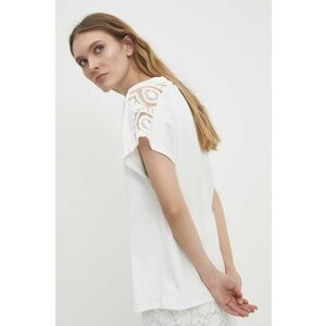 Answear Lab tricou din bumbac femei, culoarea alb imagine