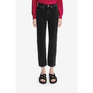 A.P.C. jeans din bumbac medium waist COEXH.F09122-BLACKWASHE imagine