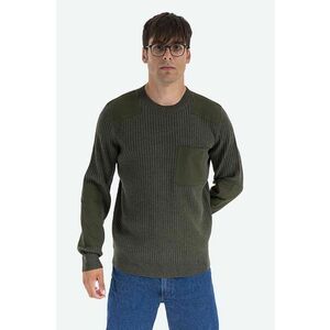 A.P.C. pulover de lână bărbați, culoarea verde, light WVBAK.H23052-KHAKI imagine
