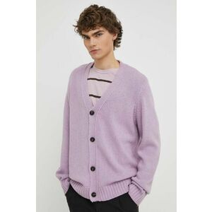 Won Hundred cardigan din lana culoarea violet, 2780-11084 imagine