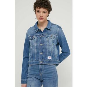 Tommy Jeans geacă din denim femei, de tranziție, DW0DW17653 imagine