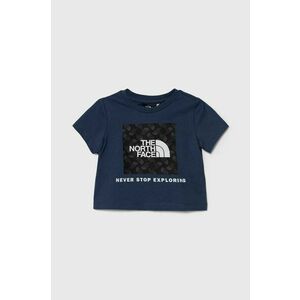 The North Face tricou de bumbac pentru copii LIFESTYLE GRAPHIC TEE culoarea albastru marin, cu imprimeu imagine