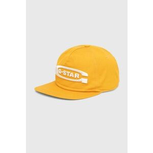 G-Star Raw șapcă de baseball din bumbac culoarea galben, cu imprimeu imagine