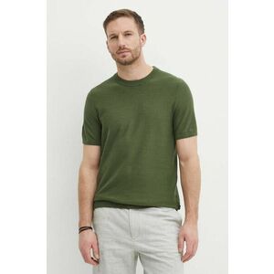 BOSS tricou barbati, culoarea verde, neted, 50511762 imagine