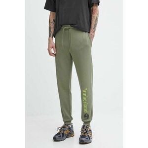 Timberland pantaloni de trening culoarea verde, cu imprimeu, TB0A5YFB5901 imagine