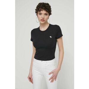 Abercrombie & Fitch tricou femei, culoarea negru imagine