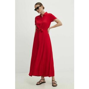 Answear Lab rochie culoarea rosu, maxi, evazati imagine