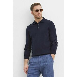 BOSS pulover de bumbac culoarea albastru marin, light, 50506025 imagine