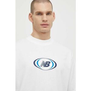 New Balance tricou barbati, culoarea alb, modelator, MT41600WT imagine