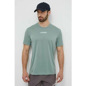 adidas TERREX tricou sport culoarea verde, cu imprimeu, IP4781 imagine