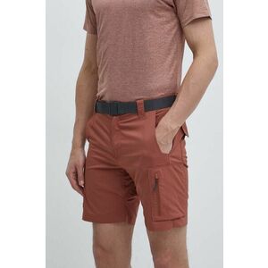 Columbia pantaloni scurți sport Silver Ridge Utility bărbați, culoarea bordo 2030744 imagine