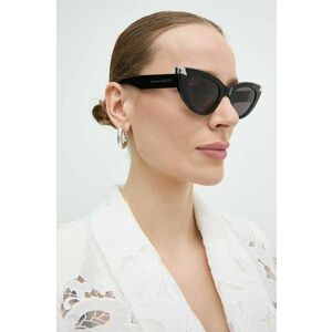 Alexander McQueen ochelari de soare femei, culoarea negru imagine
