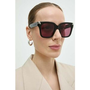 Alexander McQueen ochelari de soare femei, culoarea negru, AM0440S imagine