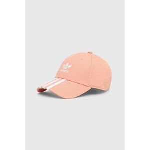 adidas Originals șapcă de baseball din bumbac culoarea portocaliu, cu imprimeu, IS4626 imagine