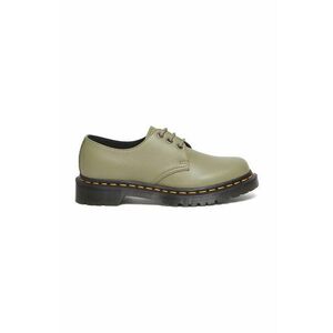 Dr. Martens pantofi de piele 1461 femei, culoarea verde, cu toc plat, DM31696357 imagine