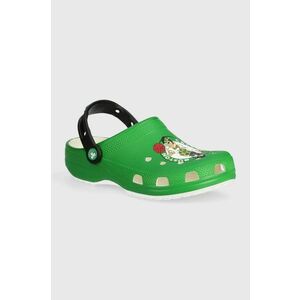 Crocs Papuci femei, culoarea verde imagine