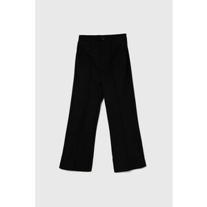 United Colors of Benetton pantaloni copii culoarea negru, neted imagine