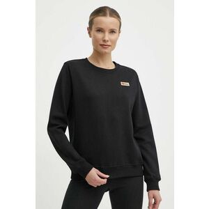 Fjallraven hanorac de bumbac Vardag Sweater femei, culoarea negru, neted, F87075 imagine