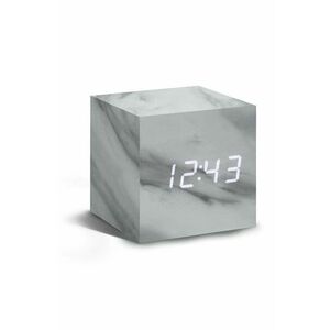 Gingko Design ceas de masă Cube Marble Click Clock imagine