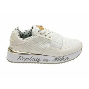 Pantofi sport REPLAY albi, WS6314T, din material textil imagine
