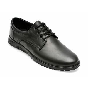 Pantofi OTTER negri, 555, din piele naturala imagine