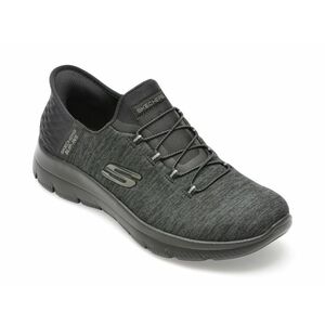 Pantofi sport SKECHERS negri, SUMMITS, din material textil imagine