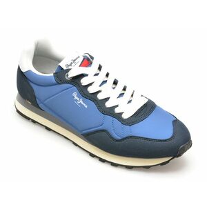 Pantofi sport PEPE JEANS bleumarin, NATCH BASIC, din material textil imagine