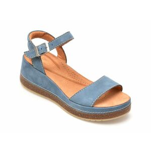 Sandale casual CLARKS albastre, KASSANDA LILY, din nabuc imagine
