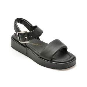 Sandale casual CLARKS negre, ALDA STRAP, din piele naturala imagine