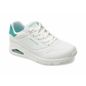 Pantofi sport SKECHERS albi, UNO, din piele ecologica imagine
