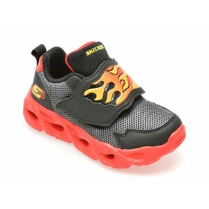 Pantofi sport SKECHERS negri, THERMO-FLASH, din piele ecologica imagine