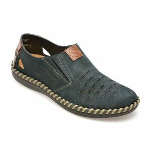 Pantofi casual, de culoare bleumarin, din piele naturala imagine