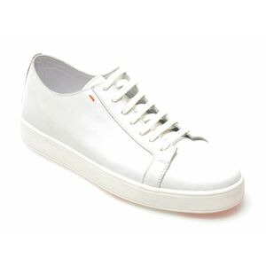 Pantofi casual OTTER albi, MYS03, din piele naturala imagine
