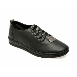 Pantofi casual FLAVIA PASSINI negri, CS703, din piele naturala imagine