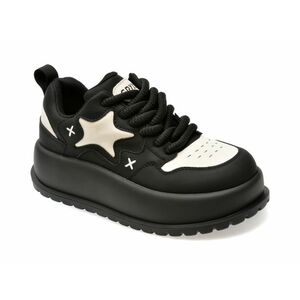 Pantofi sport GRYXX alb-negru, 3A711A, din piele naturala imagine