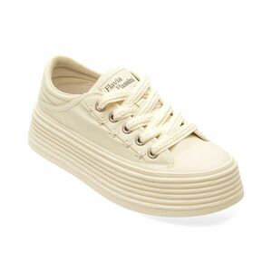 Pantofi casual FLAVIA PASSINI albi, 753929, din piele naturala imagine
