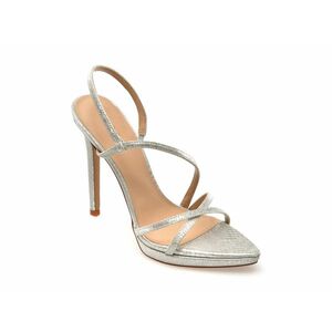 Sandale elegante ALDO argintii, 13578831, din piele ecologica imagine