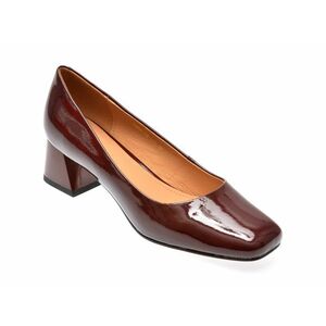 Pantofi casual EPICA rosii, 09830D, din piele naturala lacuita imagine