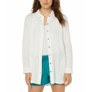 Imbracaminte Femei Liverpool Oversized Shirt Jacket White imagine
