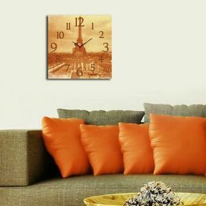 Ceas decorativ de perete Home Art, 238HMA3156, 40 x 40 cm, Multicolor imagine
